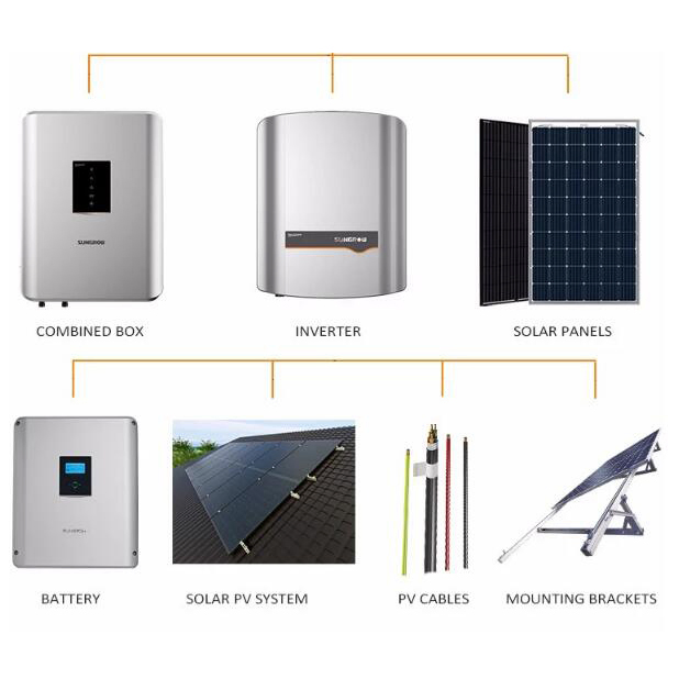 Certified Solar PV Power Kit 3kw 4kw 5kw Solar Panel with Huawei Goodwe Ginlong Storage Inverter