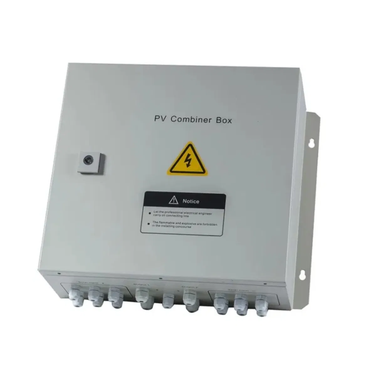 7 in 1 PV DC Combiner Box with Wiring Protection and Suit for Outdoor Harsh Environment Applications DC1000V for Solar System