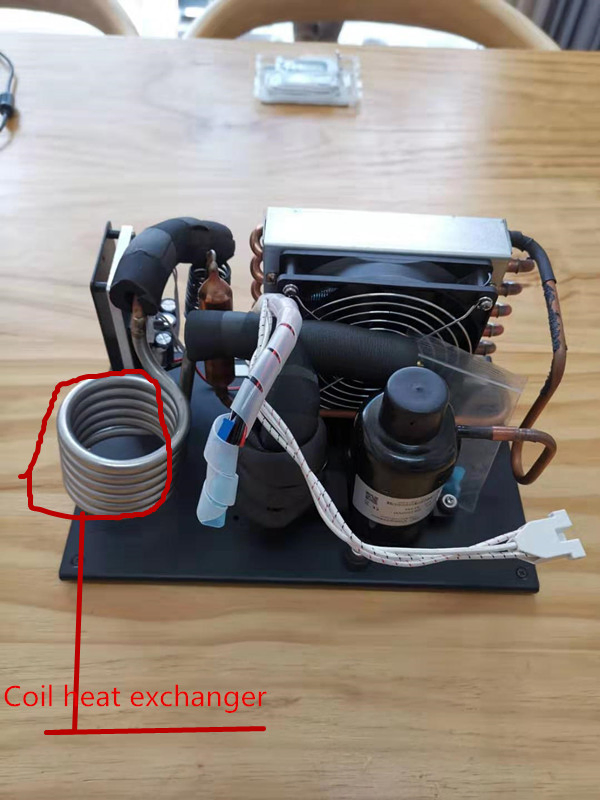 DC 12V 24V Compact Mini Cooling Water Chiller Module Unit Coil Type for Micro Liquid Cooling System