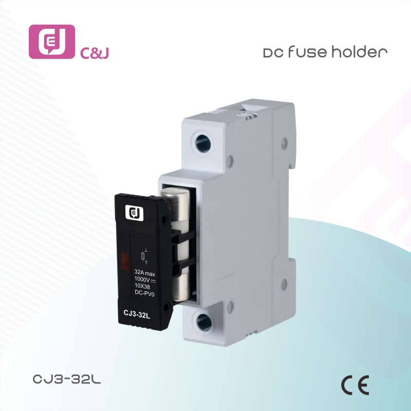 China Supplier High-Voltage 32A 1000VDC Compact Solar PV DIN Rail Fuse Holder