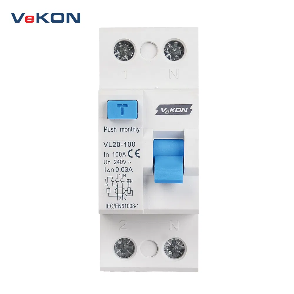 China Vekon Top Quality Vl21-63 2 Poles Residual Current Device Prices