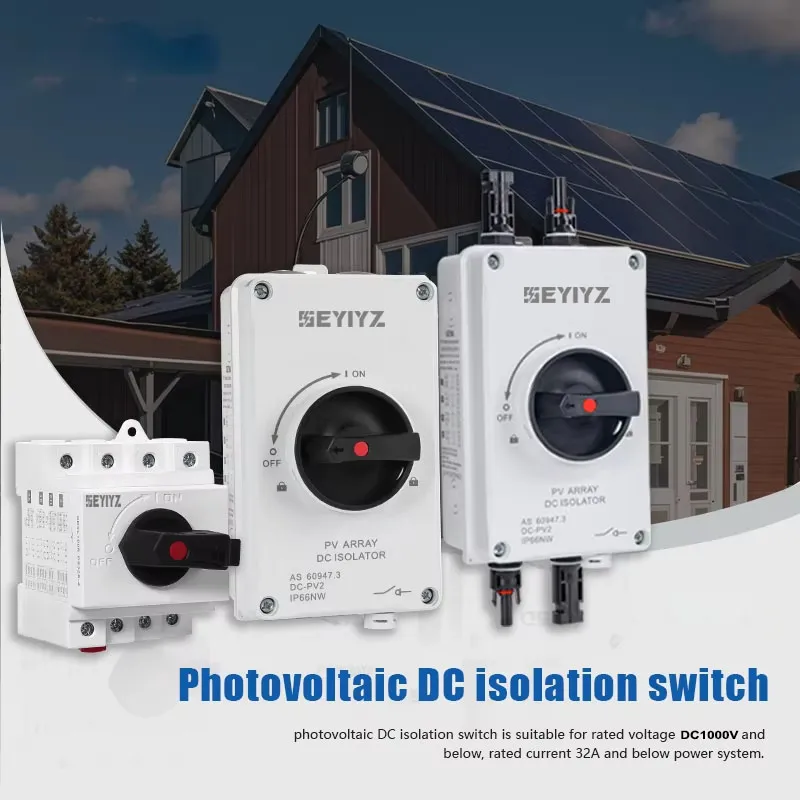 DC PV System Isolator Front View