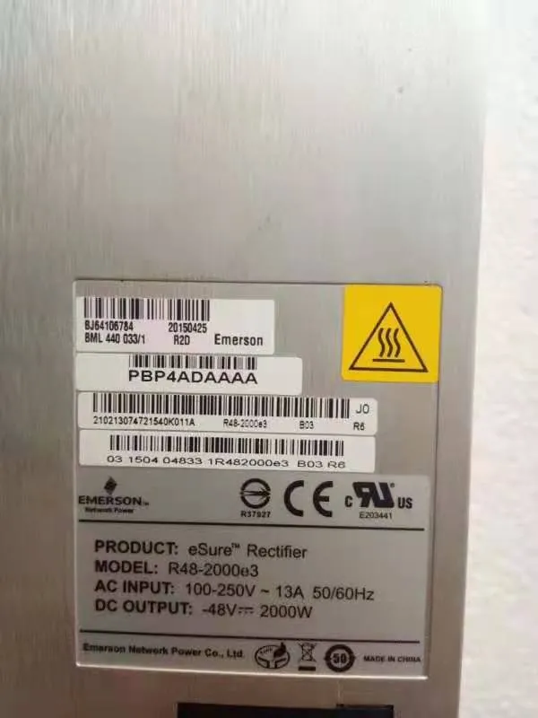 Emerson/Vertiv R48-2000e3 Rectifier Module