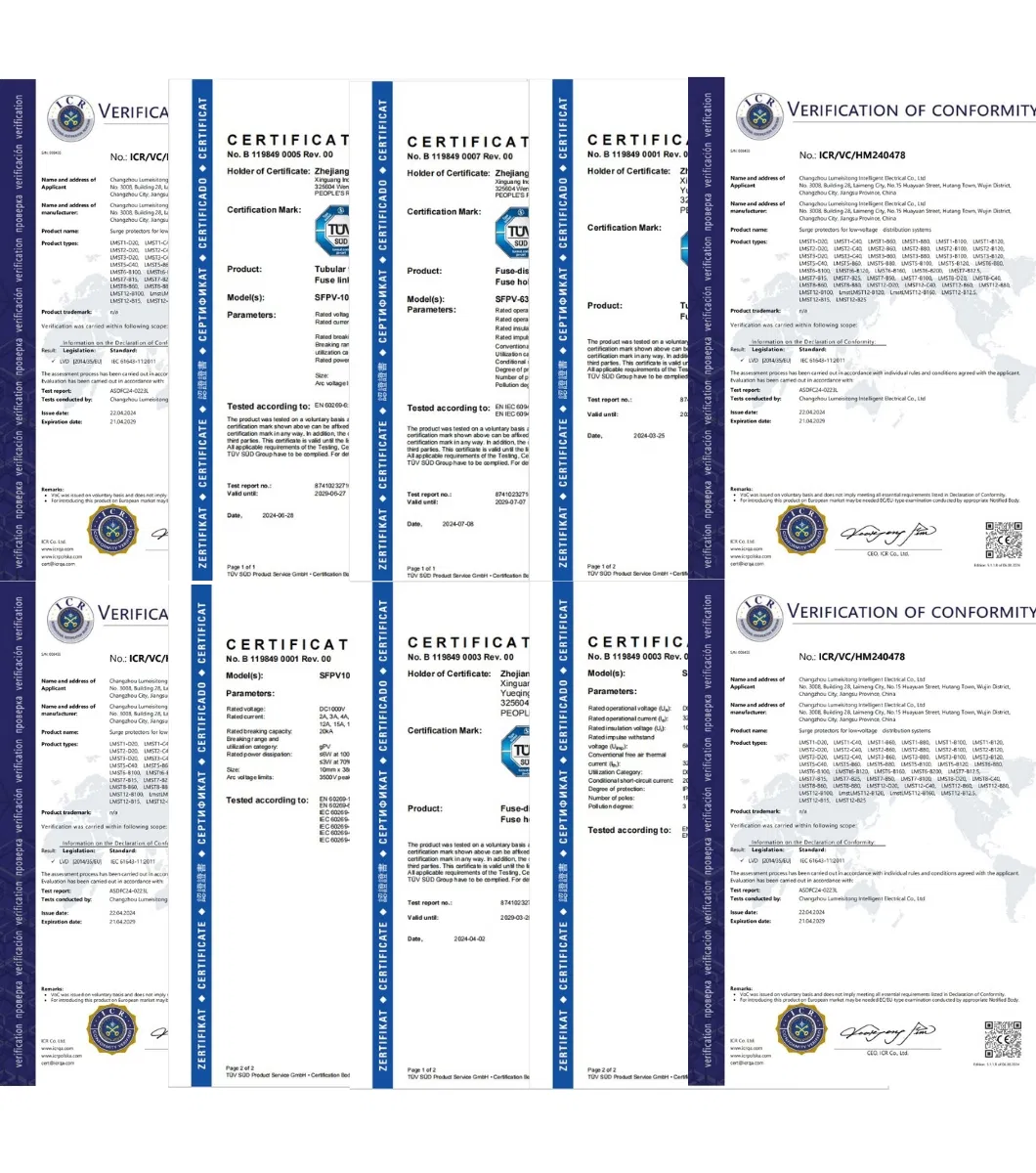 Product Certifications