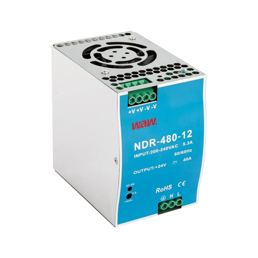 Space-Saving Ndr-480-12 DIN Rail Switching Power Supply for Solar Power Arrays