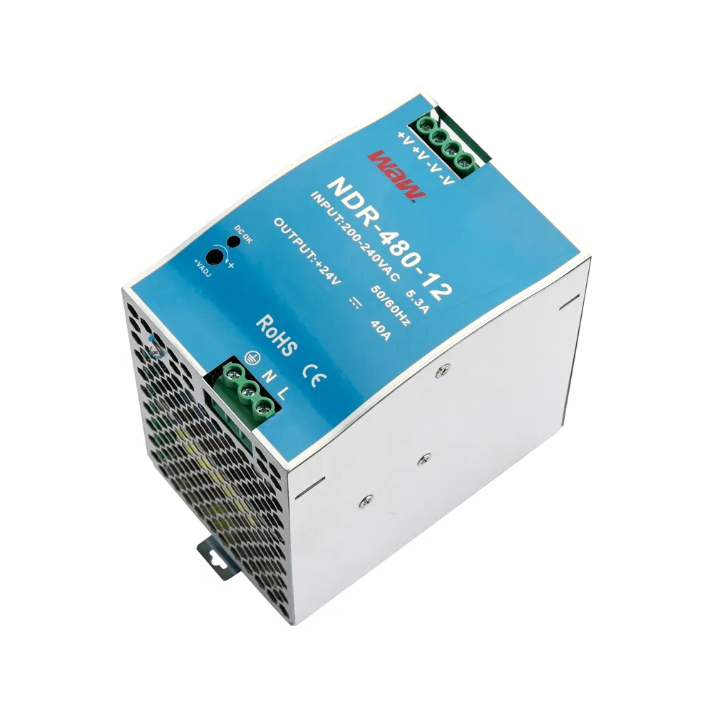Space-Saving Ndr-480-12 DIN Rail Switching Power Supply for Solar Power Arrays
