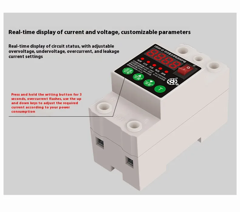 63A Digital Display Circuit Breaker Measurement