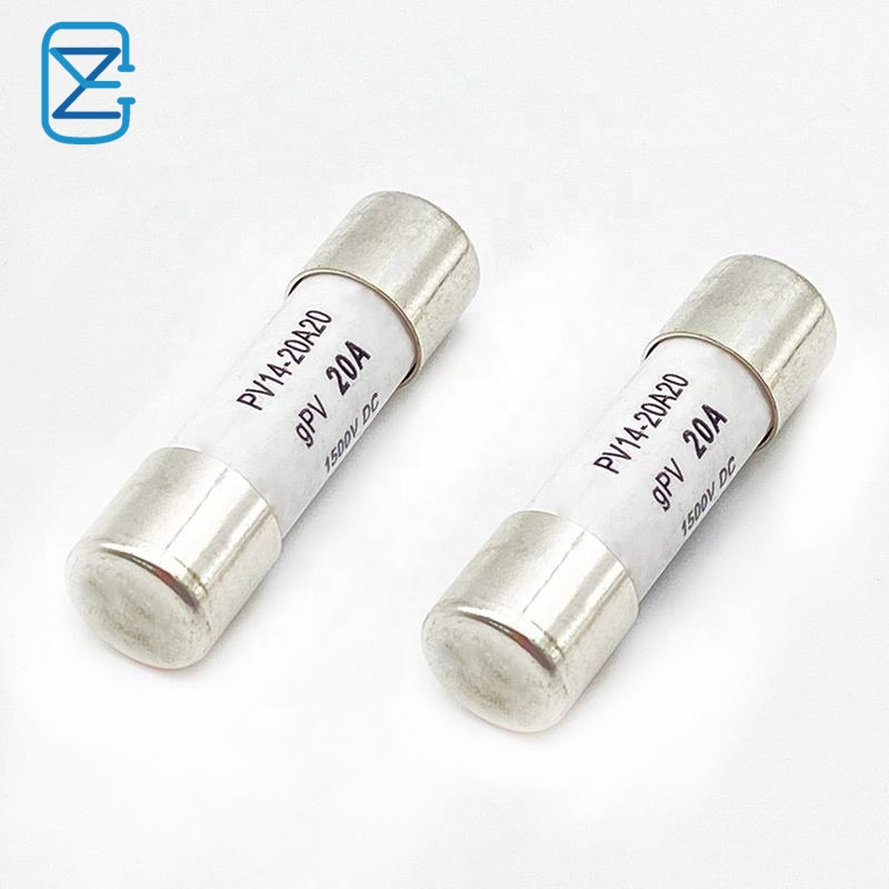 High Quality PV 1000V DC Photovoltaic Fuse 5X20mm 1A 60A 30A10A High Voltage 1000V 5X20mm Ceramic Solar PV Fuse