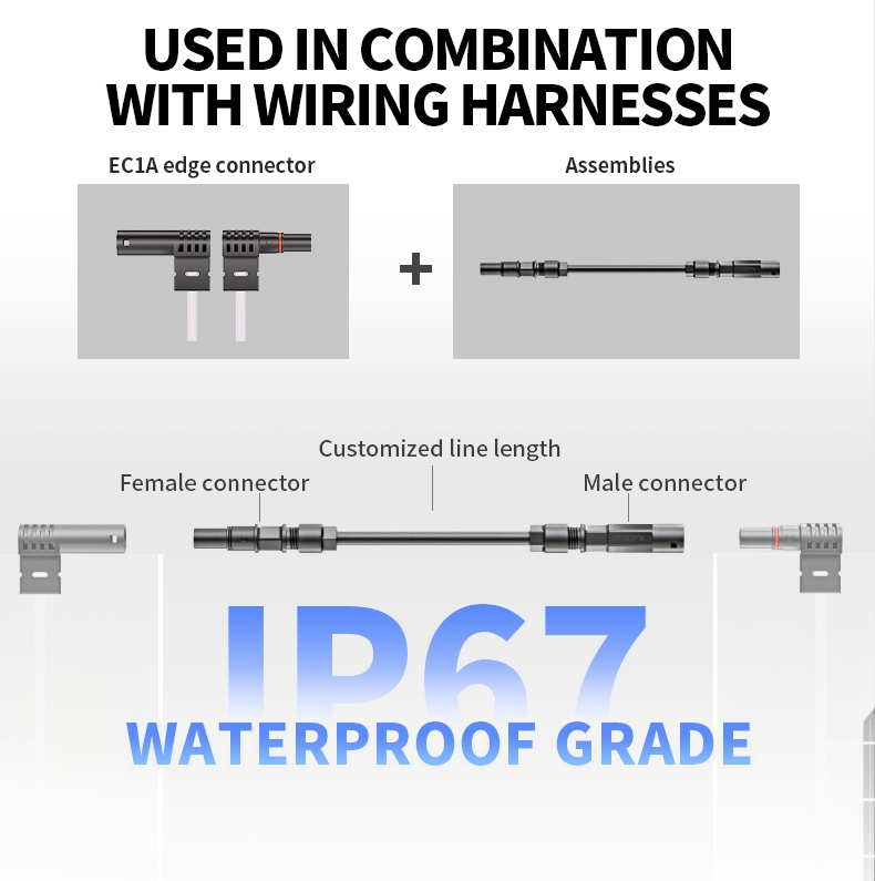 Ec1a Nspv Brand New Solar PV Panels Mini Junction Box Plug Connector