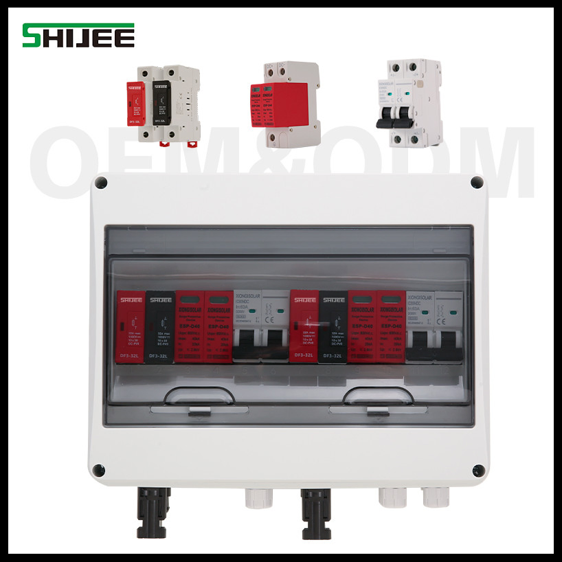 Shijee Waterproof IP65 Outdoor Solar Junction Box for Photovoltaic System Distribution Suzhou Photovoltaic DC PV Combiner Box