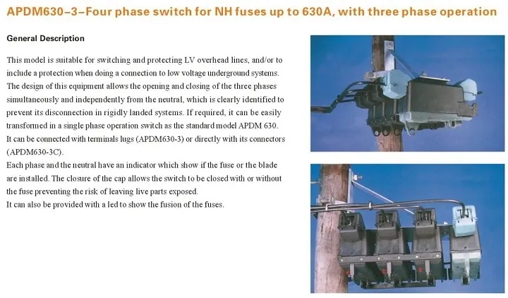 Pole Mounted Fuse Switch Disconnector 1