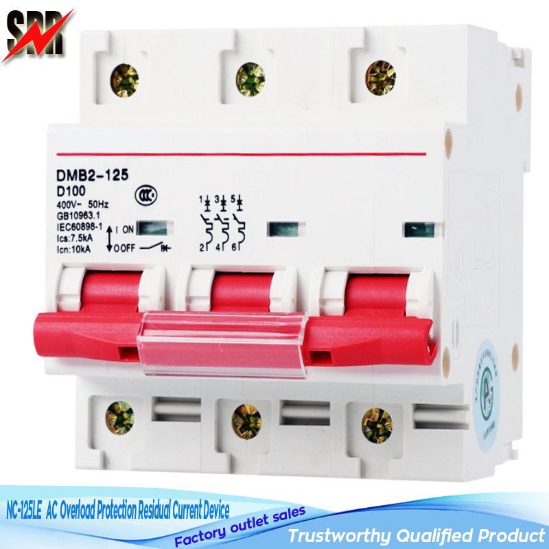 Nc-125le AC63A, AC80A, AC100A, AC125A Overload Protection Residual Current Device (RCD/RCBO)