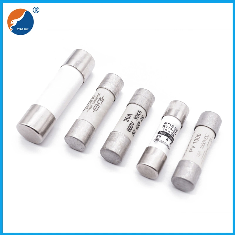 6X30mm 10X38mm High Voltage PV Photovoltaic Solar Tube Fuse