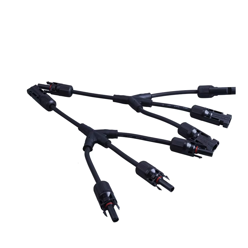 Solar Connectors Y Branch Parallel PV Adapter Cable Solar Panel Connector