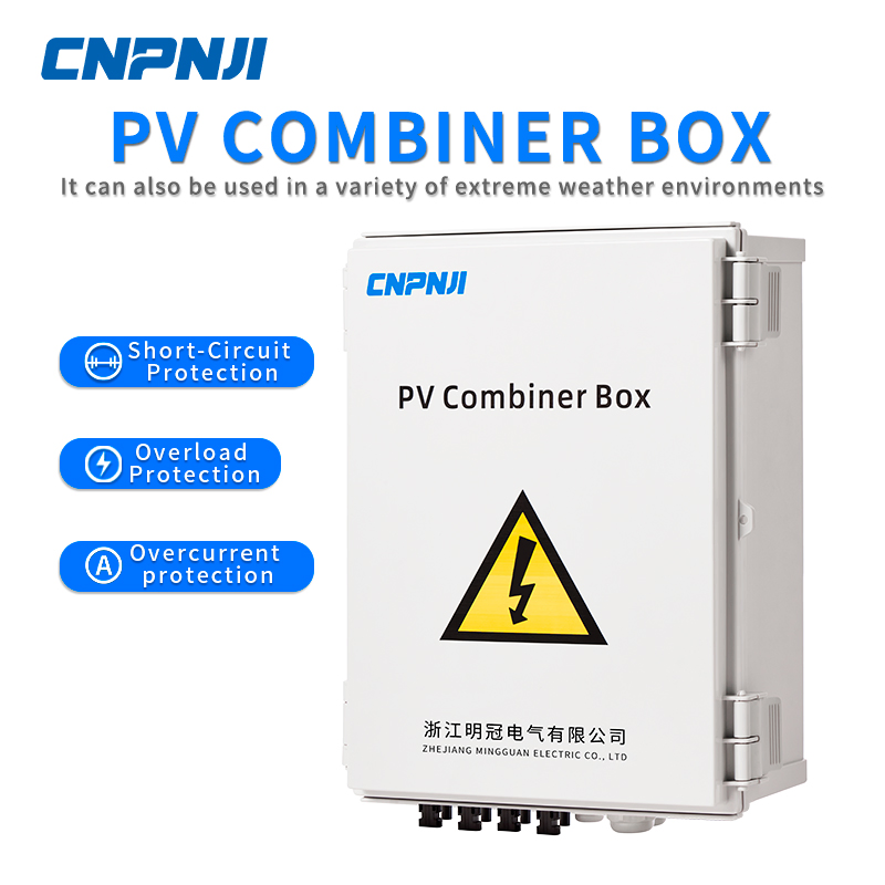 500V DC AC 4strings PV Combiner Box Junction Box for Solar Panel 4in 1 out