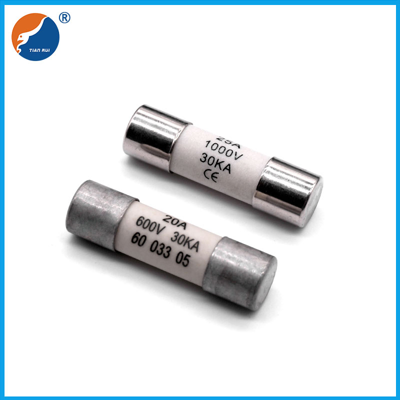 6X30mm 10X38mm High Voltage PV Photovoltaic Solar Tube Fuse