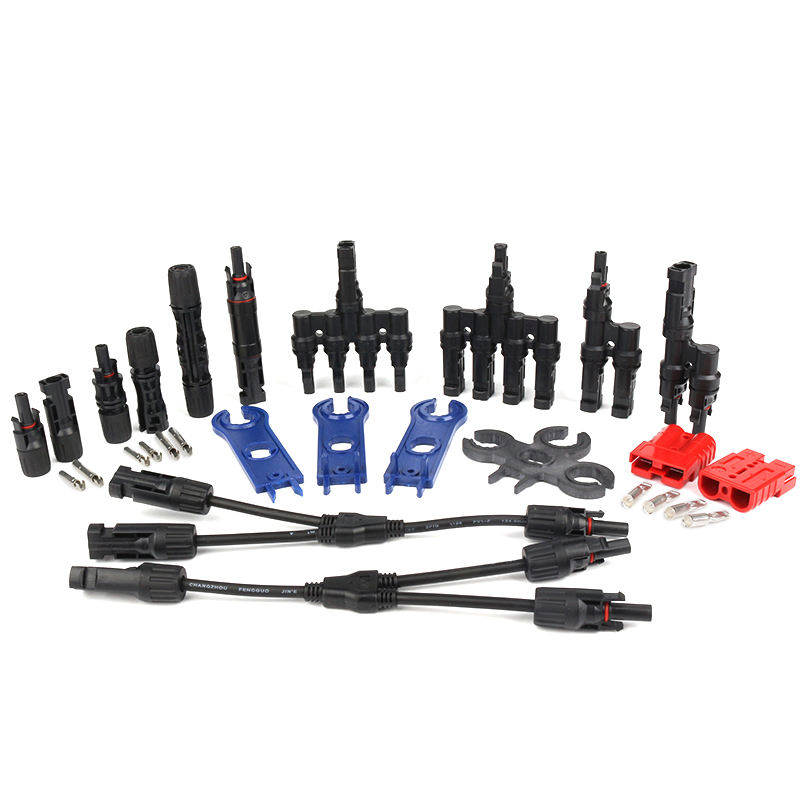 Mc4 Four 1000V IP68 PV Waterproof Solar Panel Cable Connector 30A 45A Mc Wire Solar Connector