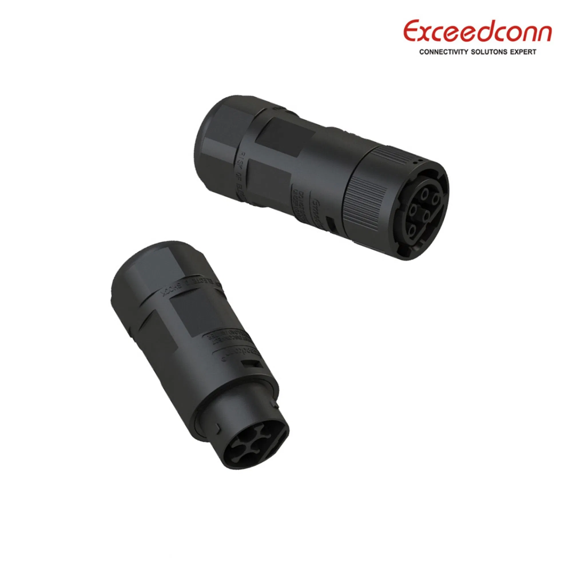 5 Pin AC PV Inverter Male Plug Cable Wire Connector