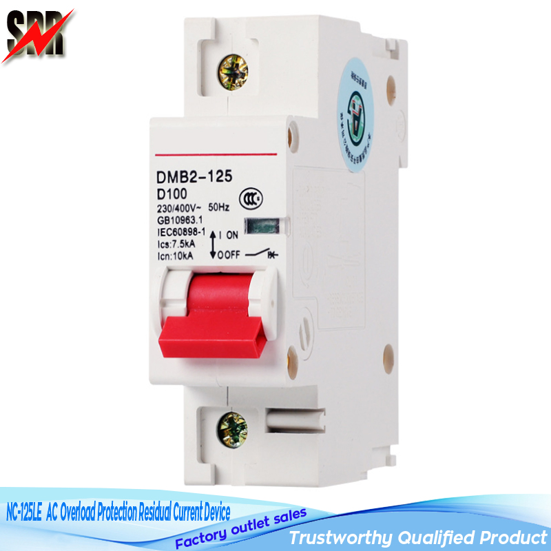 Nc-125le AC63A, AC80A, AC100A, AC125A Overload Protection Residual Current Device (RCD/RCBO)