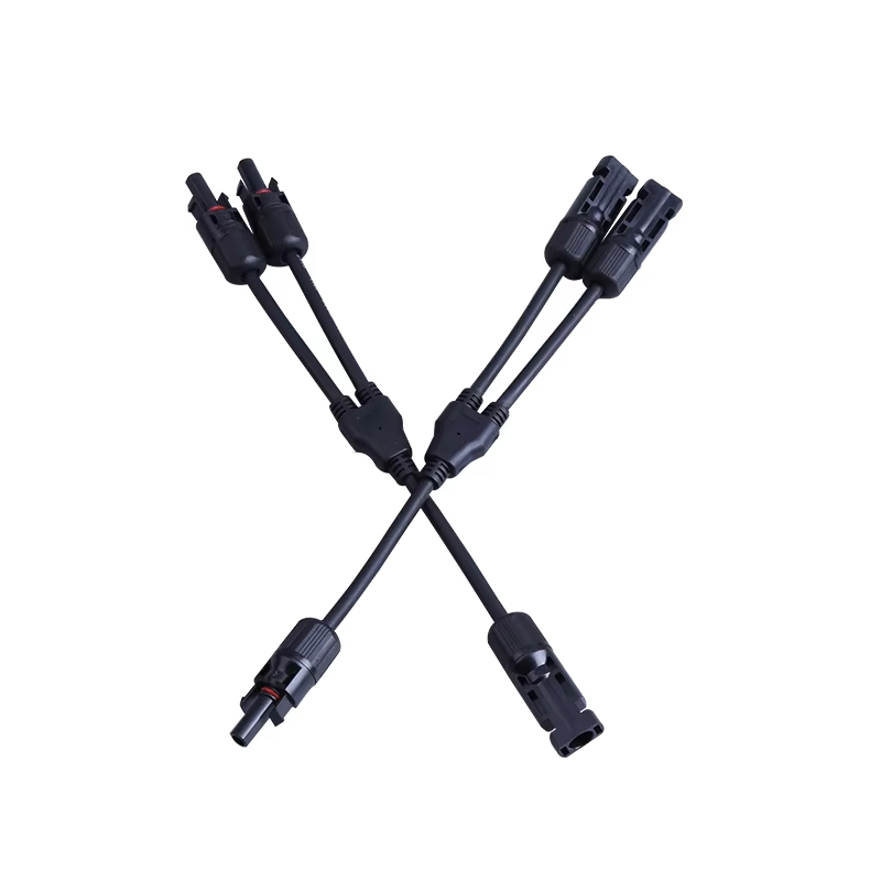 Solar Connectors Y Branch Parallel PV Adapter Cable Solar Panel Connector