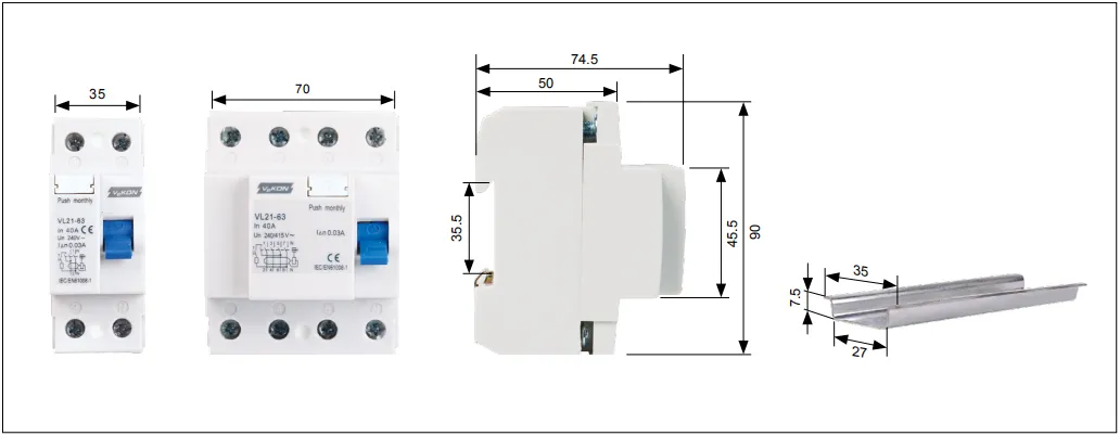 Mounting Dimensions Diagram
