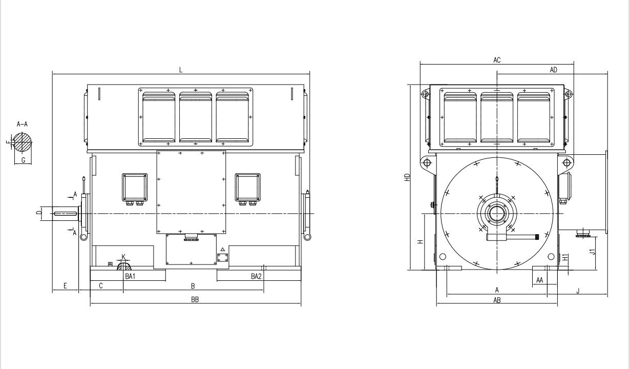 Motor Dimension Drawing 1