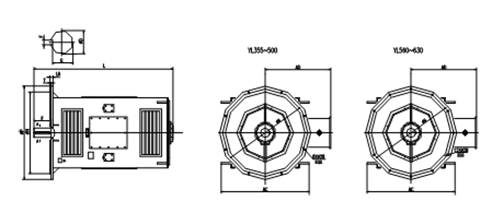 Motor Technical Drawing