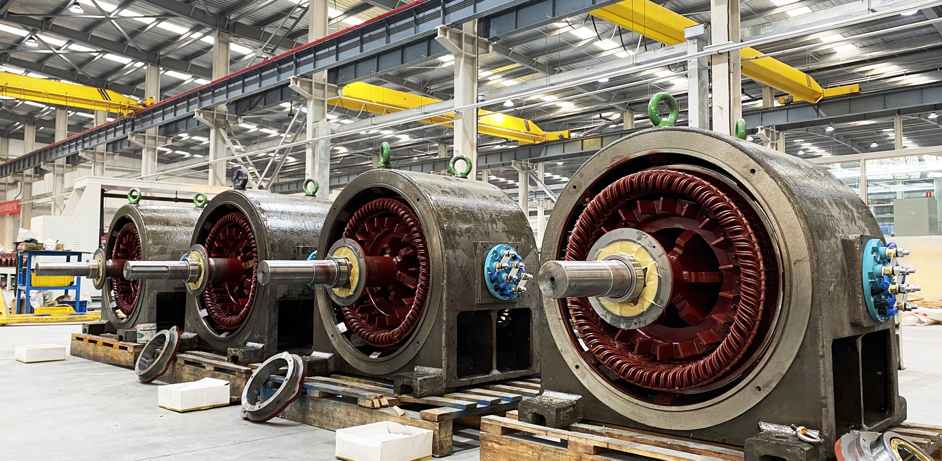 Sunvim Motor factory aerial view — 68000 sqm industrial park in Shandong China