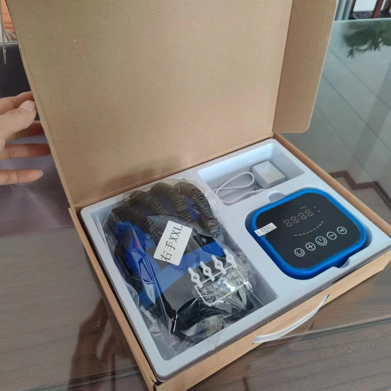 Rehabilitation Robot Glove Stroke Hemiplegia Training Equipment Hand Function Finger Exercise Machine