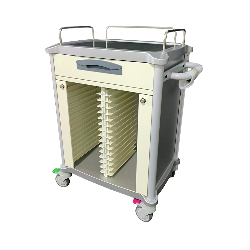 Hospital Fumiture Emergency Clinic Medication Cases Record Trolley
