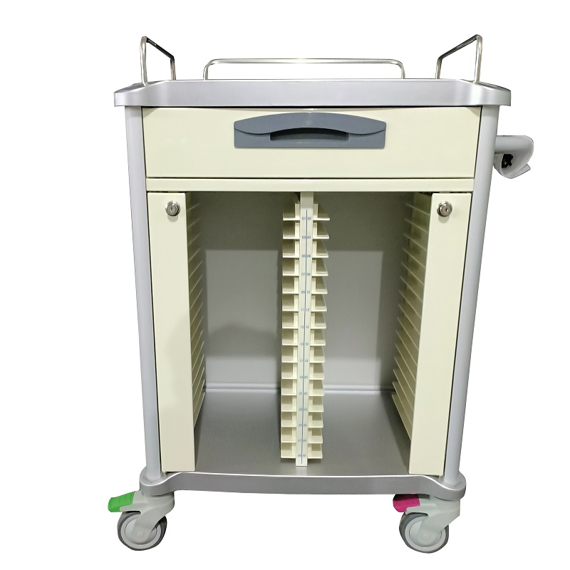 Hospital Fumiture Emergency Clinic Medication Cases Record Trolley