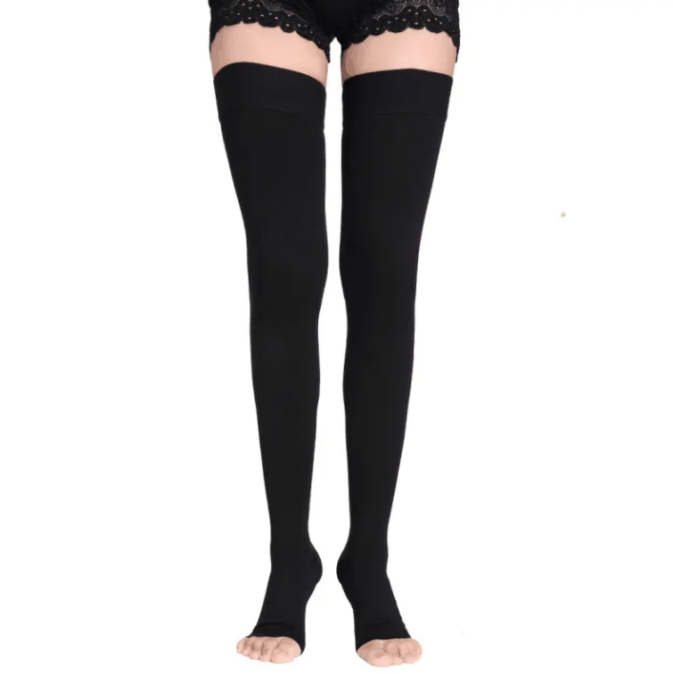 Toeless Thigh High Stockings Leg Compression Socks