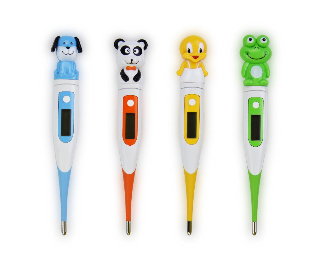 Cute Cartoon Character Oral Rectal Armpit Clinical Digital Thermometer for Baby