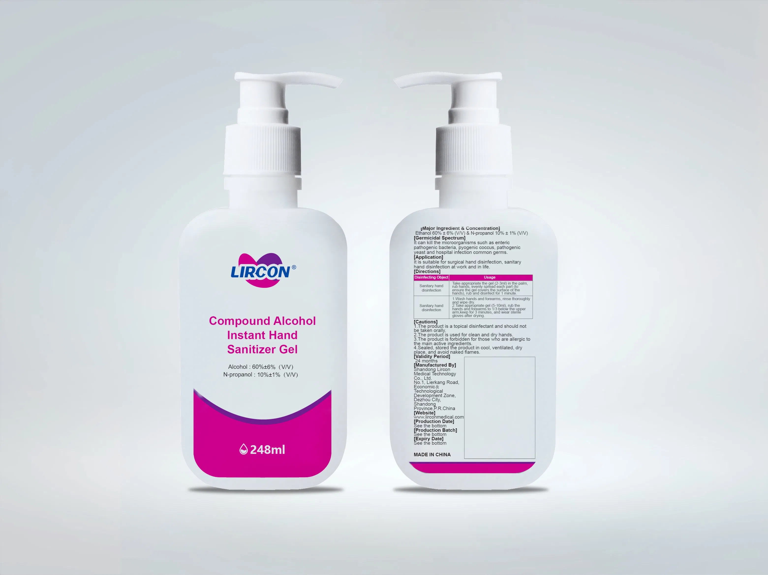 Factory Outlet Store High Quality Pocket Hand Sanitizer Hand-Free Disinfectant of Compound Alcohol Gel