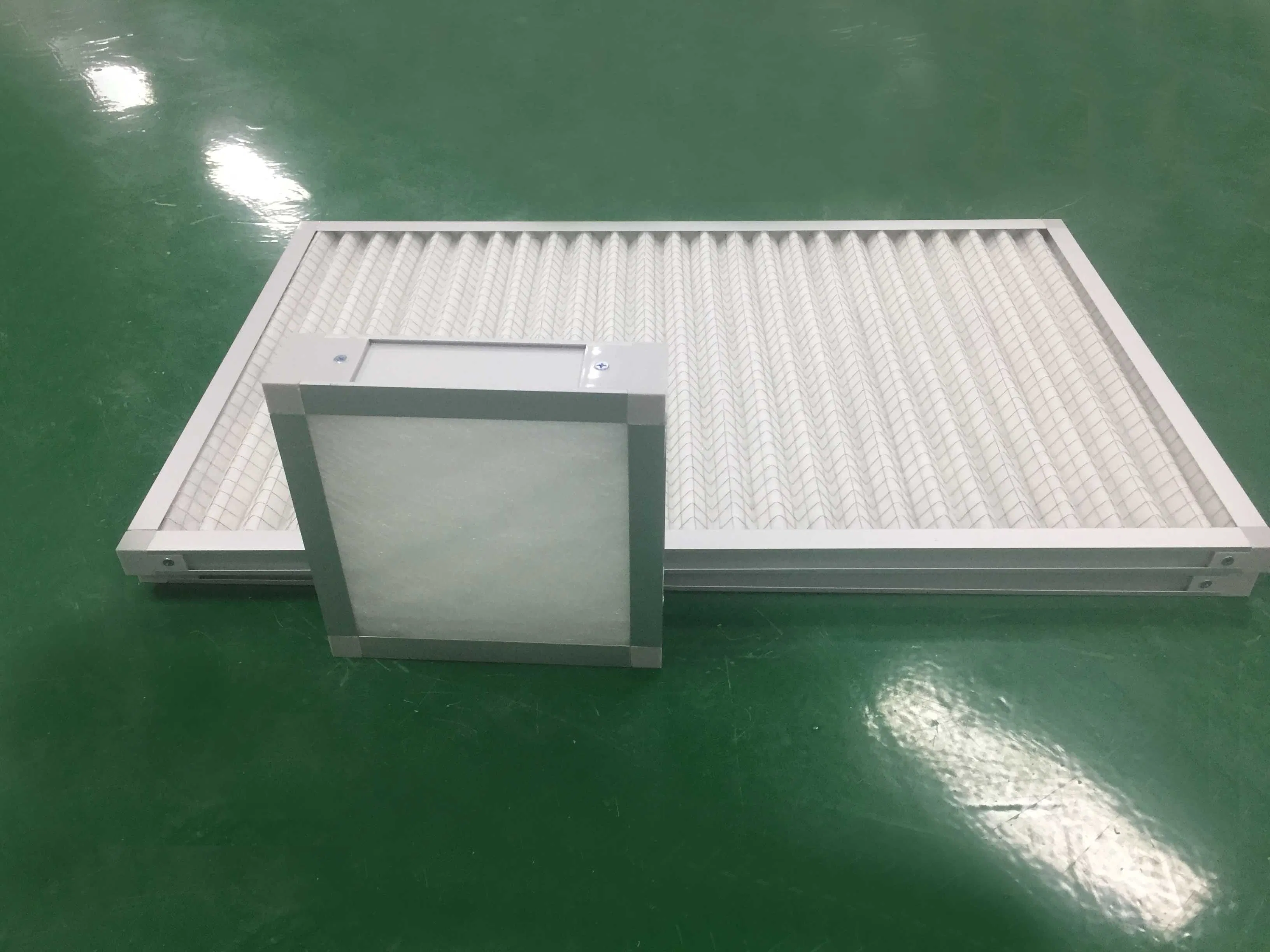 Customized Panel Pleated Pre 20*20*1 24*24*1 Aluminum Frame Air Washable Metal Filter