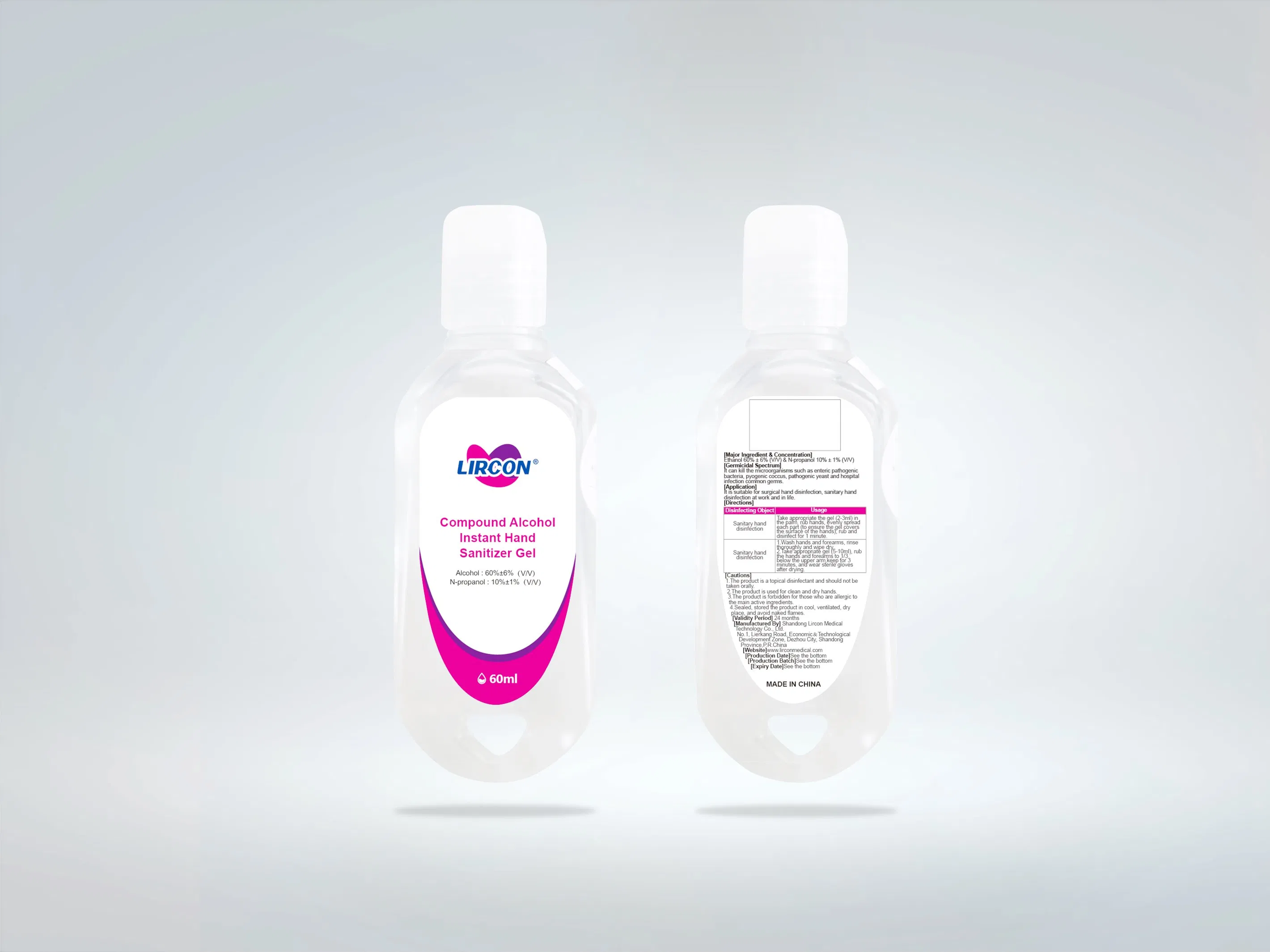 Factory Outlet Store High Quality Pocket Hand Sanitizer Hand-Free Disinfectant of Compound Alcohol Gel