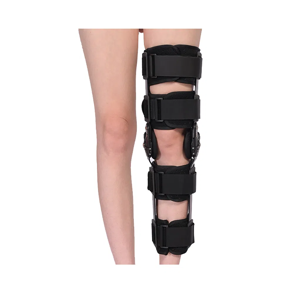 Adjustable Orthopedic Knee Brace Immobilizer Hinged ROM Knee Brace for Adult