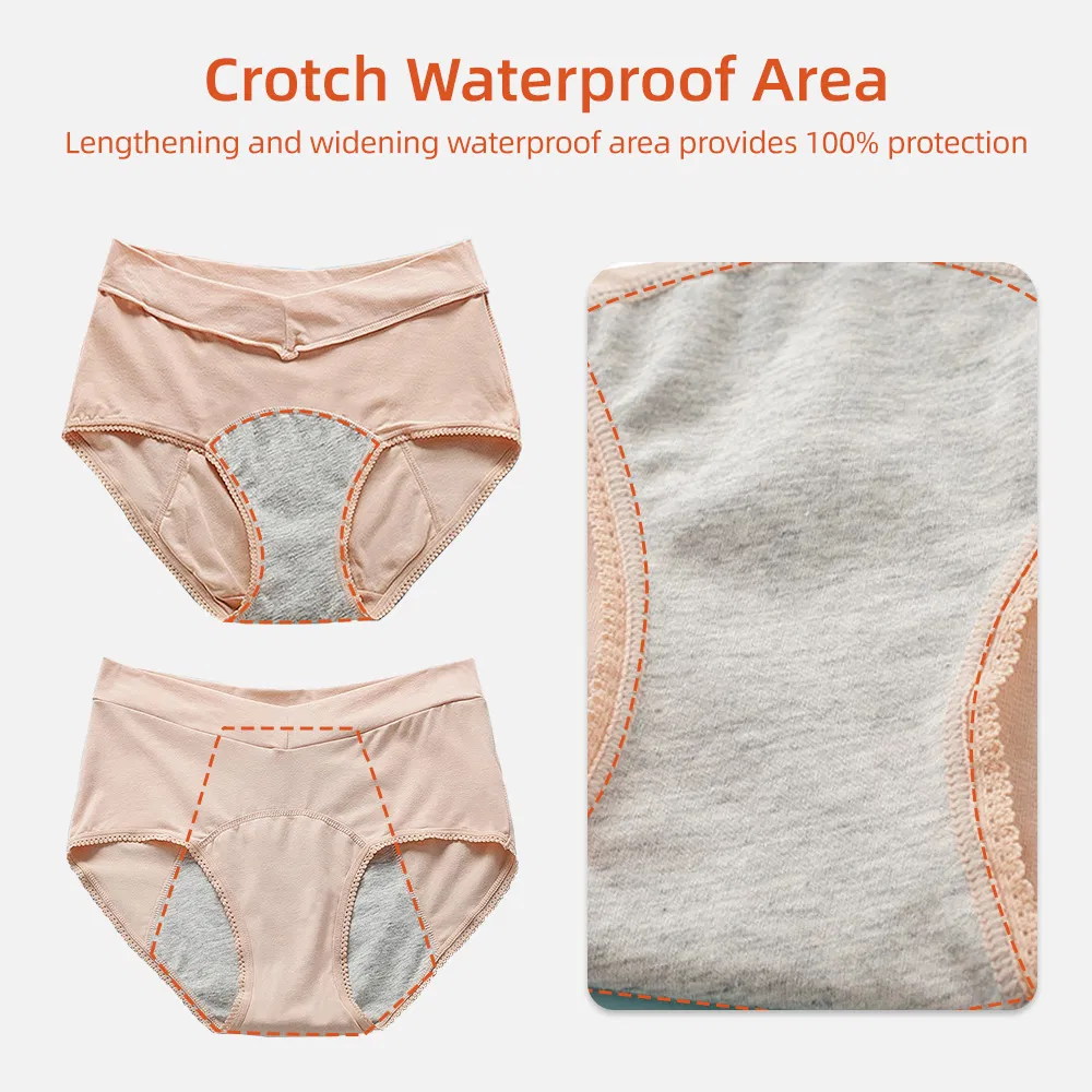 Wholesale Washable Leak Proof Reusable Menstrual Panties Period Underwear