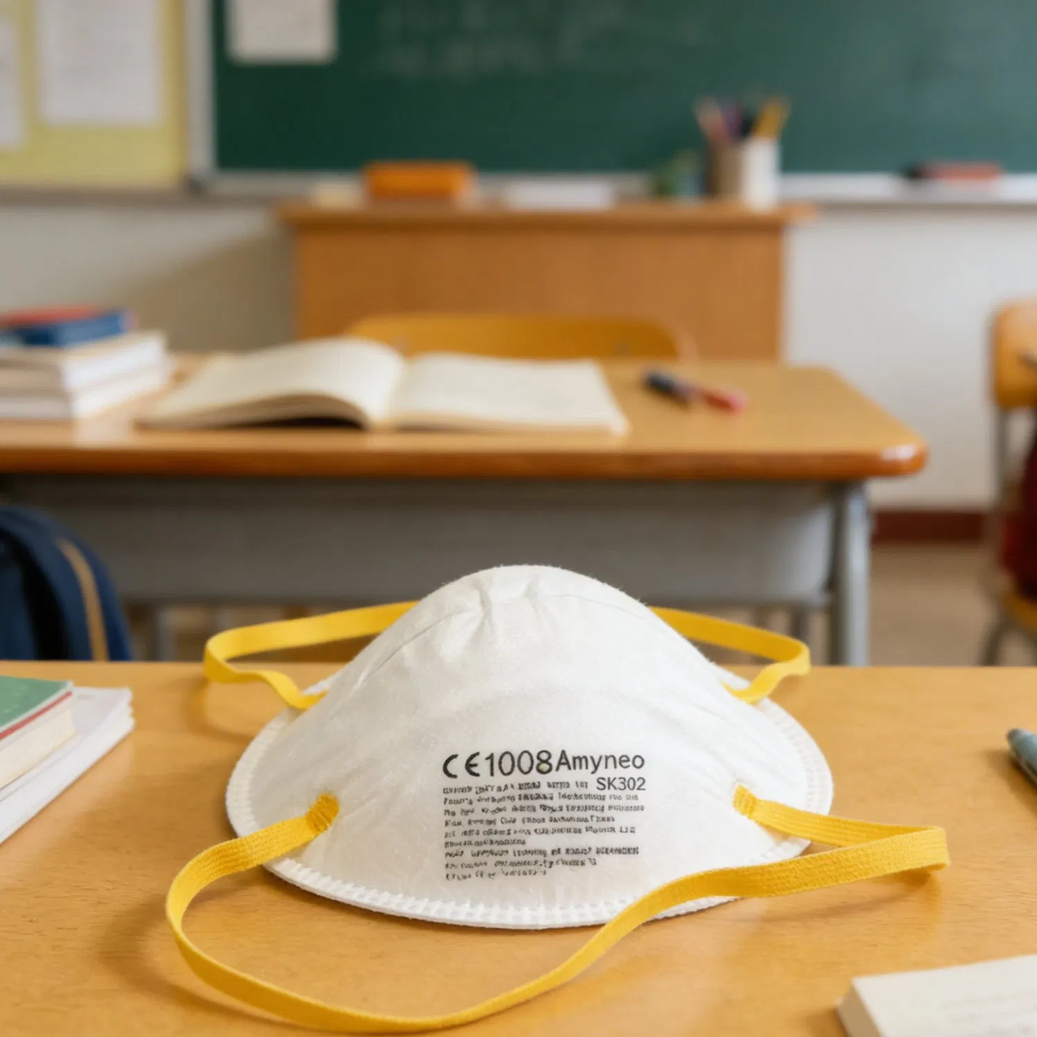 FFP2 Cup Shape Face Mask 4 Ply Headloop Safety Half Face Mask for Adult