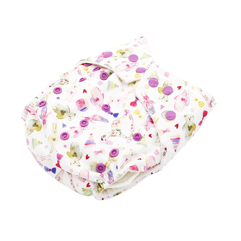 Reusable Baby Cute Pants Cloth Diaper Washable Baby Cloth Cover Diapers Adjustable Reusable Washable Wholesale Soft Care Diapers