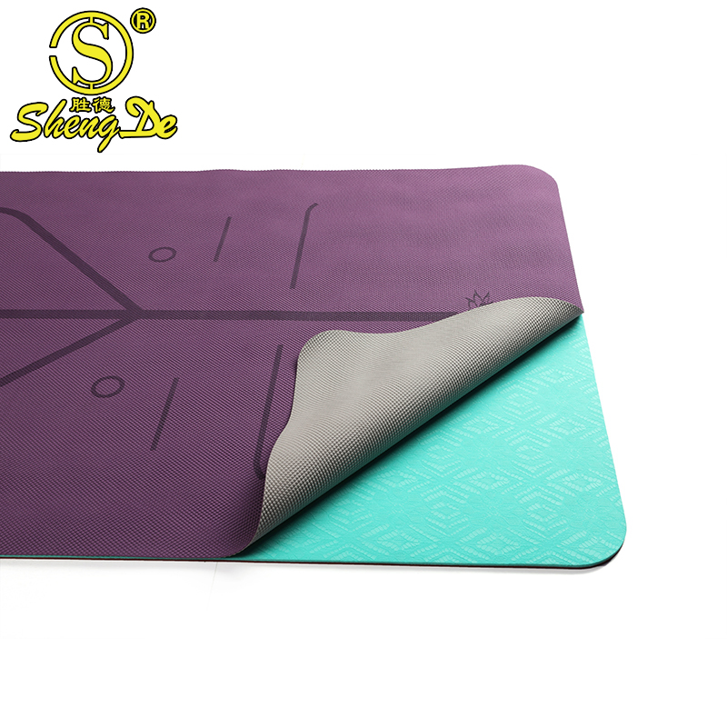 Non Slip Washable Gymnastics Custom Washable Sports Ultra-Thin TPE Yoga Mat