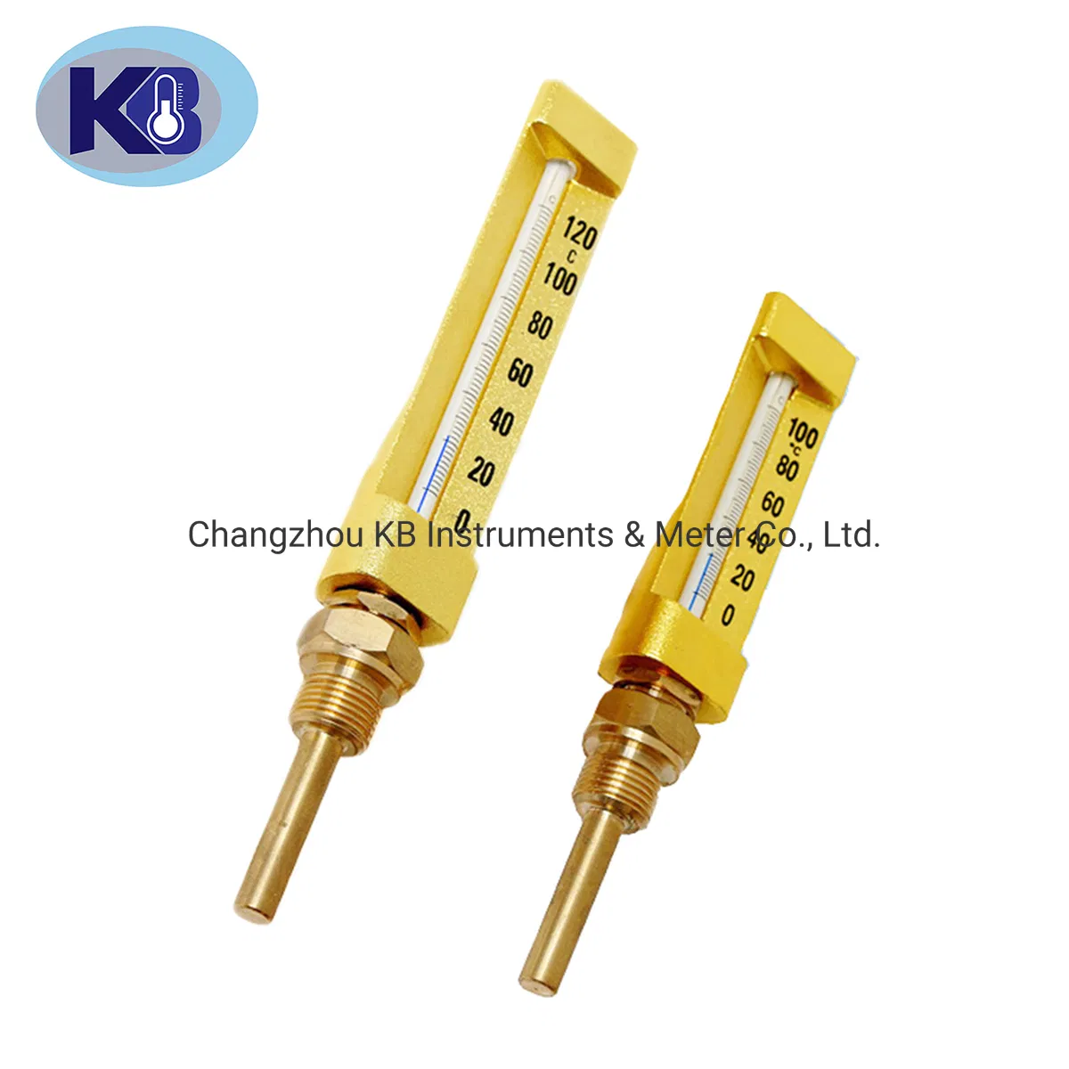Marine Industrial V Shaped V Line Thermometers Glass Thermometers Gauges
