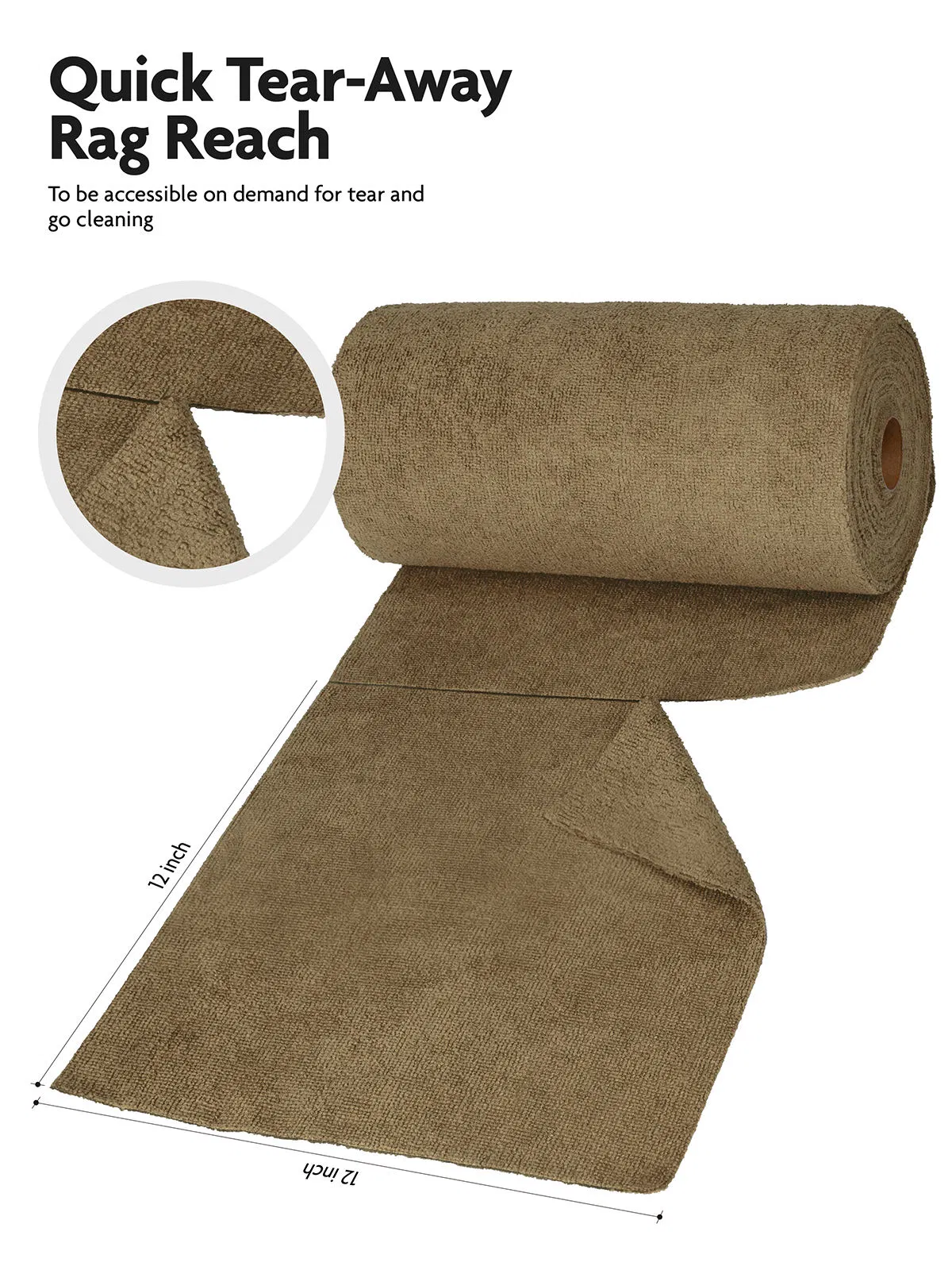 Washable Microfiber Cloth Roll for Cleaning House and Car