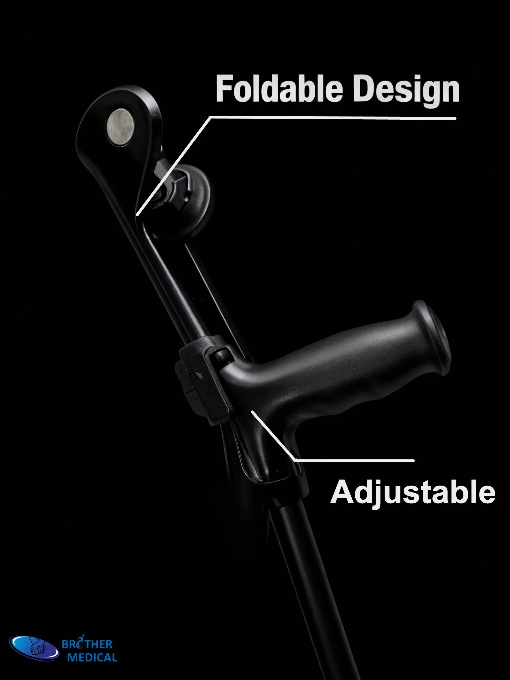 Aluminum Elbow Crutch Baston De Codo De Aluminio