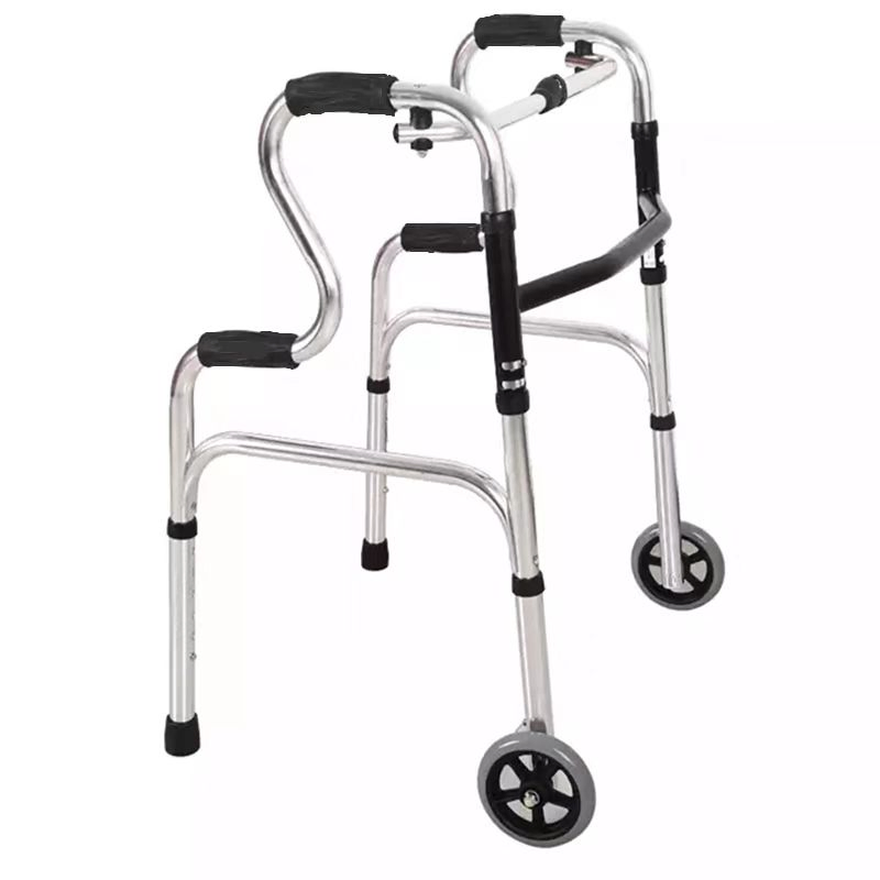 Patient Rehabilitation Equipment Material: Hand Push Walking Aid, Stainless Steel Walking Aid, Foldable Walking Aid