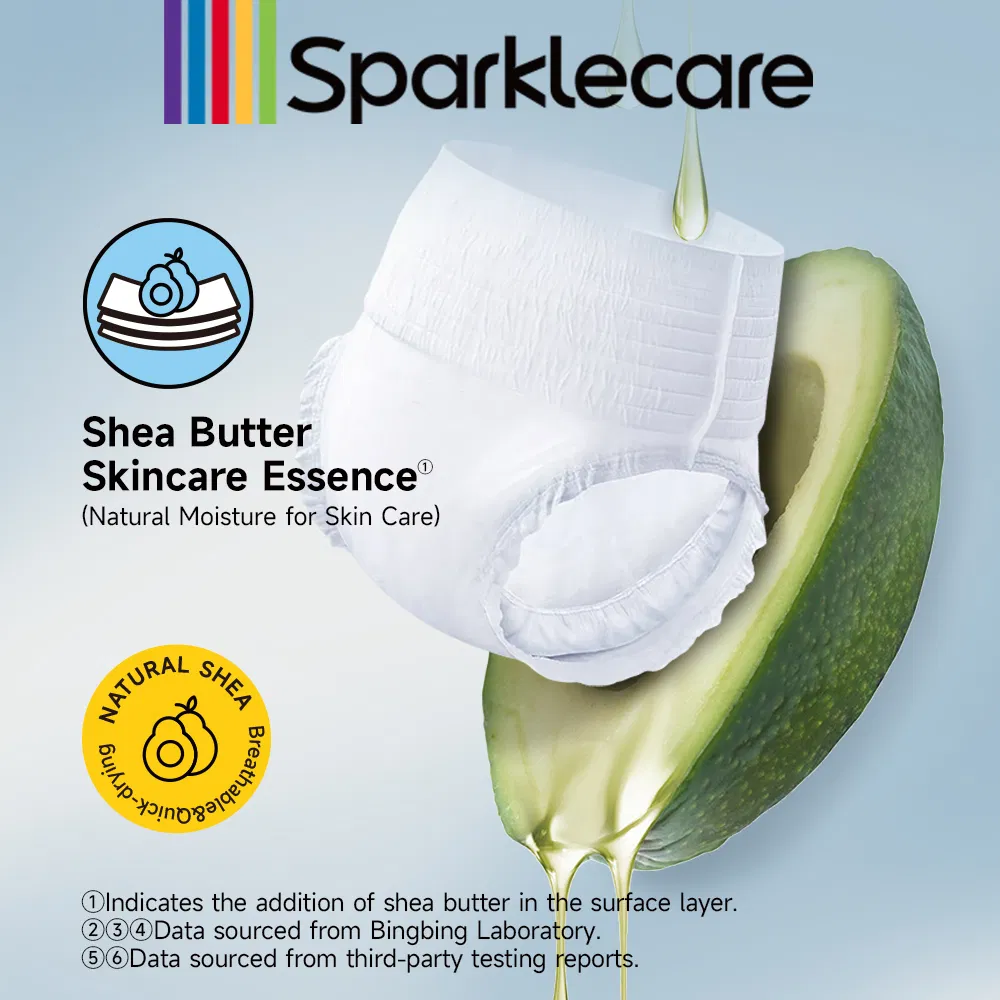 Sparklecare Customized Disposable Home Adult Diaper L-XL Size Super Absorption &amp; Ultra-Thin Pull up Pant for Incontinent Adults