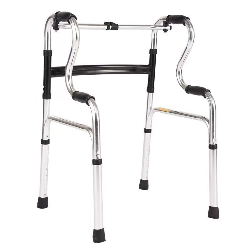 Patient Rehabilitation Equipment Material: Hand Push Walking Aid, Stainless Steel Walking Aid, Foldable Walking Aid