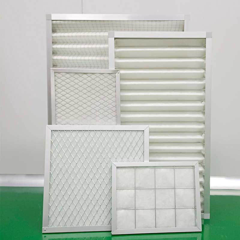 Customized Panel Pleated Pre 20*20*1 24*24*1 Aluminum Frame Air Washable Metal Filter