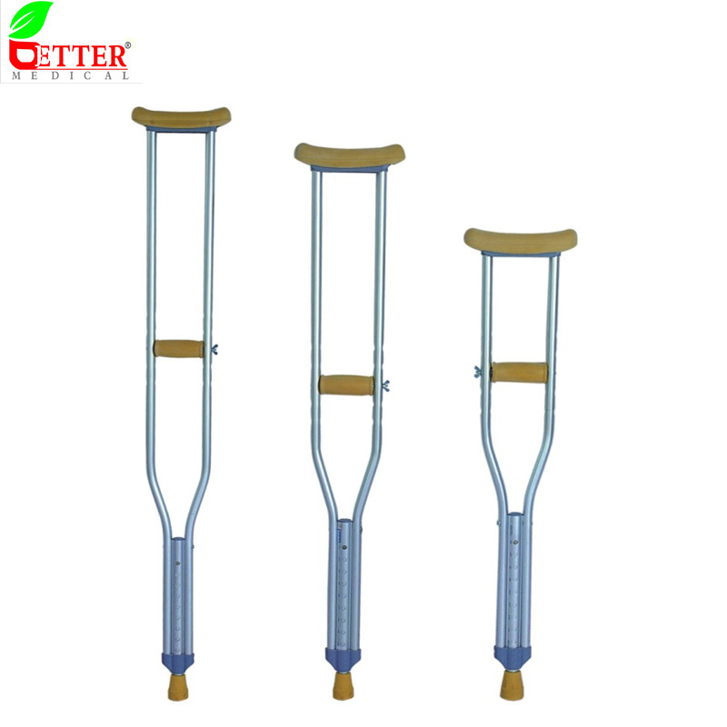 Medical Products Height Adjustable Aluminum Axillary Crutches with L M S Size