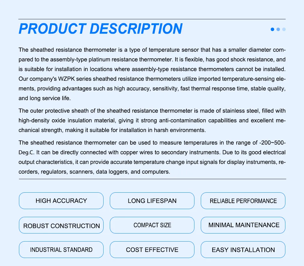 High-Precision Sheathed Resistance Thermometer 2